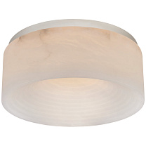 Otto Medium Flush Mount полированный никель с алебастром