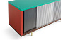 AB821-A602-AG24 Hay Colour Cabinet Цветной шкаф-буфет со стеклянной дверцей, 120 см / Многоцветный — фото 3
