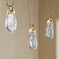 Люстра Arteriors Melt, античная латунь и прозрачное стекло — фото 2