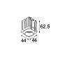 14144146 Modular Qbini круглый конусообразный светодиодный светильник GE с теплым тусклым светом — фото 2