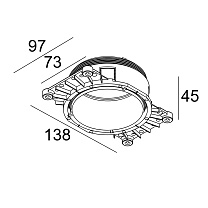 MOUNTING KIT R82 TRIMLESS O.F.A.