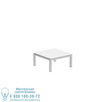 ТАБОЭЛА НИЗКИЙ СТОЛИК 80X80CM EP + КЕРАМИЧЕСКАЯ СТОЛЕШНЯ БЕЛЫЙ Royal Botania