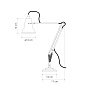 Original 1227 Mini Desk Lamp Dove Grey Anglepoise, настольная лампа — фото 5