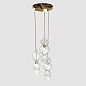 Spindle Pendant - Polished Brass, 3 Drop Cluster подвесной светильник, Rothschild & Bickers — фото 3