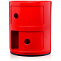 0496610 Kartell Componibili Классический комод с 2 отделениями, красный — фото 1