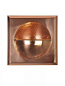 Hammered And Polished Copper Wall Light Fixture; Sealed With Lacquer For Strength And Durability. бра FOS Lighting SQ-CO-WL1