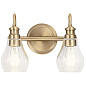 Greenbrier 2 Light Vanity Light Classic Bronze настенный светильник 45391CLZ Kichler — фото 2