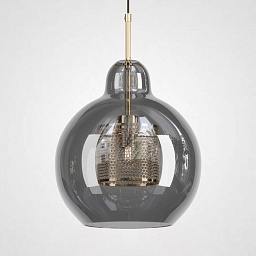 catch-smoky01 Imperiumloft Catch подвесная люстра из плетеного материала в виде корзины
