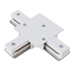 TRA002CT-11W Maytoni Unity крестообразный соединительный элемент белого цвета для однофазной трековой системы Unity