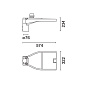 EX00 Quid iGuzzini Pole-mounted system - ST1 optic -  Neutral White - DALI - ø60-76mm - NEMA 7PIN