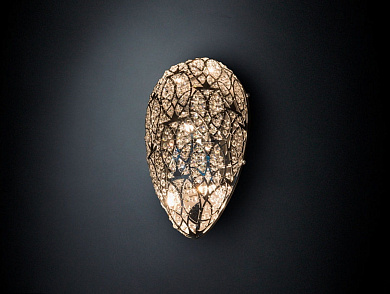 ARABESQUE EGG 50 Настенный светильник из нержавеющей стали с кристаллами VGnewtrend