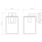 1354003 Box Lantern 270 Astro lighting настенный светильник текстурированный чёрный — фото 2