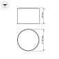 021780 Arlight Светильник SP-RONDO-90A-8W Warm White — фото 1