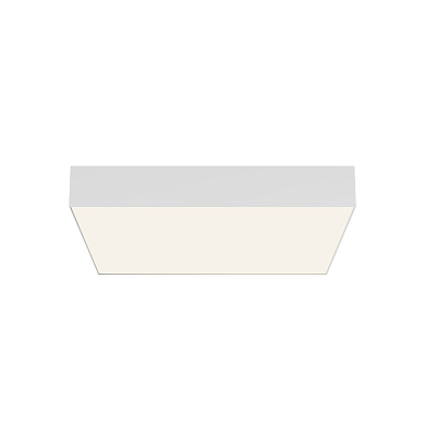 потолочный светильник квадратной формы белого цвета