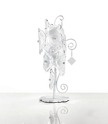 458/2L White IDL Vitalis настольная лампа с двумя плафонами белого цвета