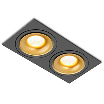 Потолочные светодиодные светильники Led technology SFERA R 22.30 W 2FW NO DIM черный + золотой