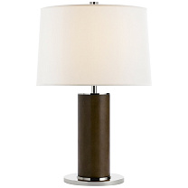 Beckford Table Lamp шоколадный цвет с льняным абажуром