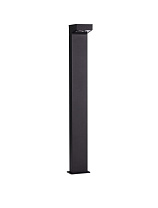 Sandy Black Aluminium & Glass LED 13Watt 220-240Volt 757Lm IP65 3000K L:13 W:15 H:90 cm