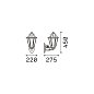 Уличный настенный светильник Dafne AP1 BIG Ideal Lux 101491, черный — фото 4