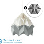 MOTH подвесной светильник Studio Snowpuppe Moth Bicolor White/Grey + Cord White + Kroonuppe Grey