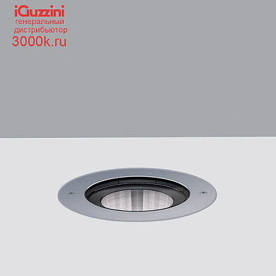 EQ99 Light Up iGuzzini Recessed luminaire Earth D=191 mm - Flush-mount stainless steel frame -Warm White - Spot Optic - DALI