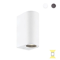 2L wall lamp white round H:150 Tilos