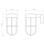 1368008 Cabin Wall Frosted Astro lighting настенный светильник латунь под старину / матовое стекло — фото 4
