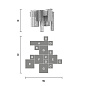 Потолочный светильник CUBO COMBO PL 100 SQ Masiero — фото 6