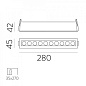 E3980100N ACB Invisible 280 recessed LED встраиваемый спот на 10 ламп чёрный — фото 3