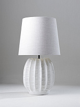 Plaster White shown with 16 Bongo in Natural Linen with Cream Card lining