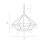 84176 McIntyre Two Tiered Chandelier Arteriors люстра