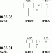 JE SUIS large table lamp with base in oak or stained anthracite wood and shade in transparent/silver or white/silver glass