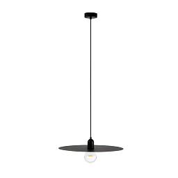 68145 Faro Barcelona PLAT подвесной светильник чёрный одиночный с длинным шнуром