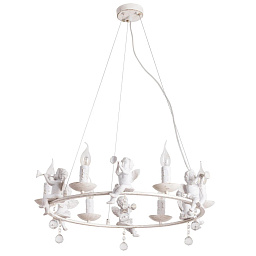 A1133SP-6WG Arte Lamp AMUR подвесная люстра с декоративными фигурками и кристаллами