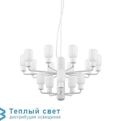 подвесная люстра с прозрачными плафонами