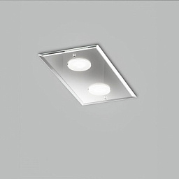 Metal Lux Dado PL 2L прямоугольный потолочный светильник с двумя лампами прозрачное зеркало 259.302.01