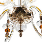Люстра Crystal Lux CATARINA SP6 V2 GOLD/TRANSPARENT-COGNAC — фото 2
