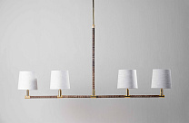 Dark Cane with Brass shown with 7 Bongo with Natural Linen with Cream Card lining