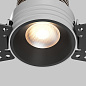 Встраиваемый светильник Maytoni Mini 7W 760лм Черный DL059-7W3K-TRS-B — фото 1