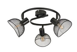 Corep Iris 3L потолочный светильник на три поворотные головки с плафонами из металлической сетки