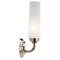 Truby 11.5" 1 Light Wall Sconce with Satin Etched Cased Opal Glass Polished Nickel настенный светильник 55073PN Kichler — фото 2