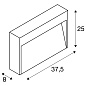 1006405 SLV CONCRETO L WL grey 12W 570lm 3000K настенный светильник — фото 6