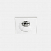 Downlight Play IP65 Glass Square Fixed 6.4W 3000K CRI 90 48.7º PHASE CUT White IP65 596lm