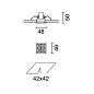 Q476 Laser Blade XS iGuzzini Frame 4 cells - Flood beam - LED — фото 1
