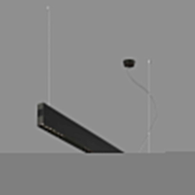 подвесной светильник прямоугольной формы, корпус чёрный