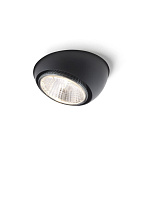 встраиваемый потолочный светильник в чёрном корпусе