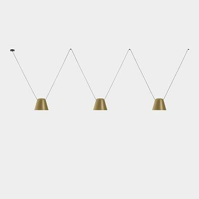 00-7399-05-DL Leds C4 Attic Triple Conic Shape черный