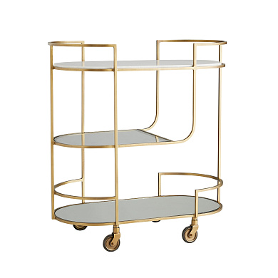 6857 Trainor Bar Cart Arteriors барная тележка