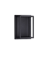 Sandy Black Aluminium & Glass LED 17Watt 220-240Volt 509Lm IP65 3000K L:17 W:17 H:25 cm