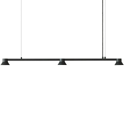 608335 Normann Copenhagen Hat потолочный линейный светильник длиной 115 см черного цвета
